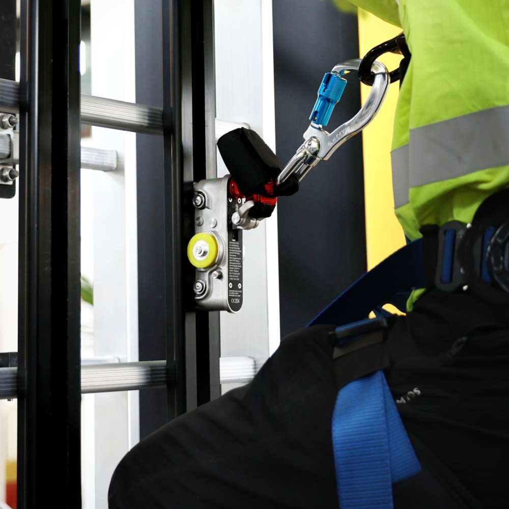 Guide Rail Fall Protection System